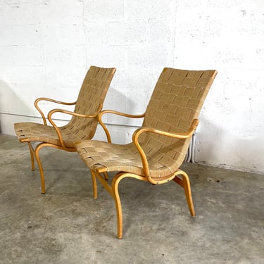 Bruno Mathsson “Eva” Chairs Mid Century Modern 