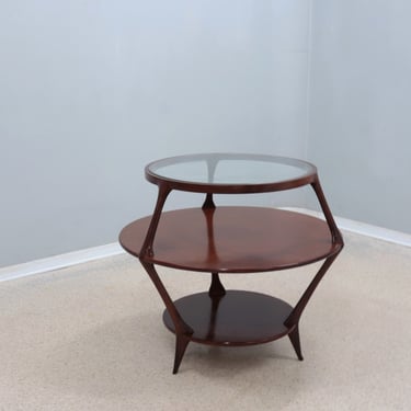 Pierluigi Giordani occasional round coffee table 1950s 