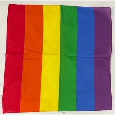 Pride Rainbow Handkerchief: Unisex LGBTQ+ Accessory for Men Women | Colorful Pride Parade Apparel festival fashion pride flag handkerchief 