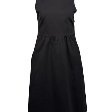 Theory - Black Sleeveless Boat Neck Dress Sz 10