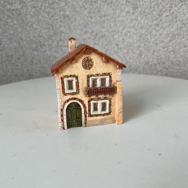 Vintage J Carlton Miniature House #213513 Hand Painted 