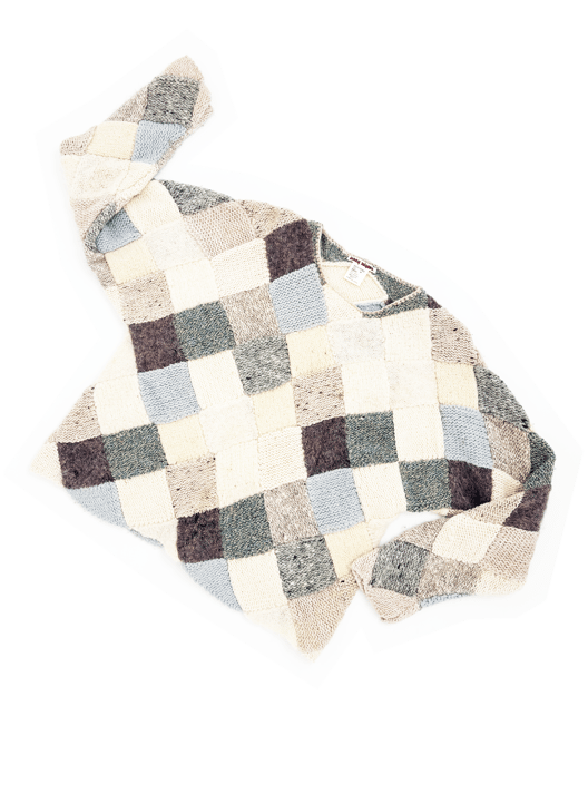 Issey Miyake 80s patchwork sweater | James Veloria | Two