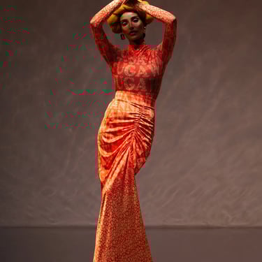 PRE-ORDER BENAYA SKIRT: Orange
