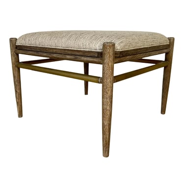 Currey and Co. Cerused Oak Visby Flip Ottoman/Cocktail Table