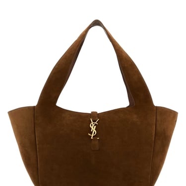 Saint Laurent Women Caramel Suede Leather Le 5 Ã  7 Bea Shoppong Bag