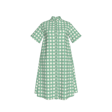 Sarah Shirtdress | Sage Gingham
