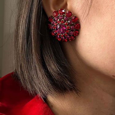Thelma Deutsch Crystal Earrings