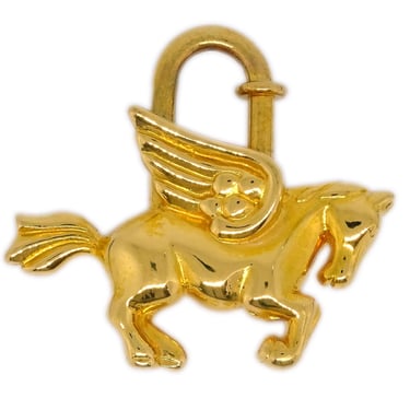 Hermes 1993 Le Cheval Pegasus Cadena Gold Small Good