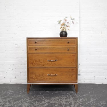 Vintage MCM small apt size 4 drawer dresser by Longstrom Furniture 03 | Free delivery  only in NYC and Hudson Valley areas 