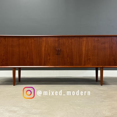 80” Danish Modern Teak Sideboard Credenza by Svend Aage Larsen 