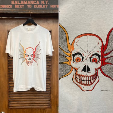 Vintage 1980’s Evil Demon Skull “Screen Stars” T-Shirt, 80’s Tee Shirt, Vintage Clothing 