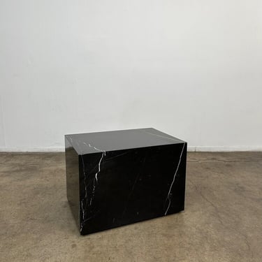 Black Stone Plinth/ Side Table Version 