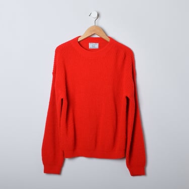 Vintage 1960s Scarlet Red Knit Sweater - 