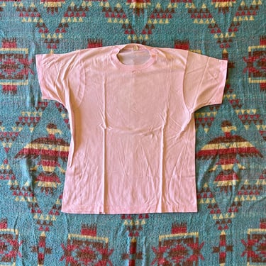 Vintage 1980s Pink Screen Stars Blank T Shirt 