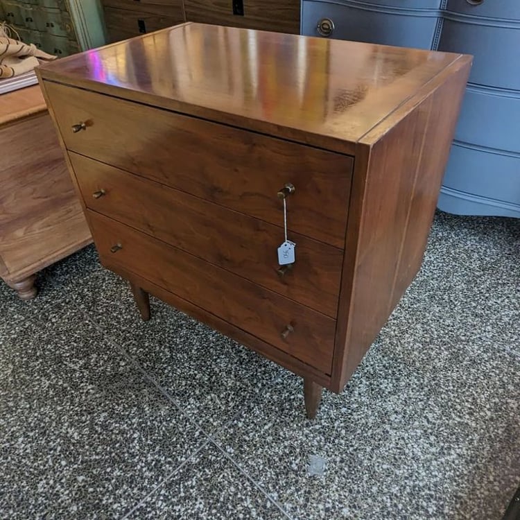 MCM 3 drawer chest with smooth pulling drawers! 39x19x30" Call 202.232.8171 to purchase.