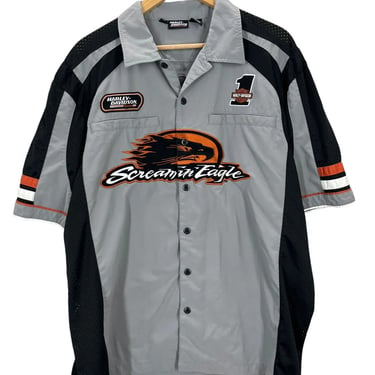 Harley Davidson Screaming Eagle Embroidered Shirt XL Excellent Condition
