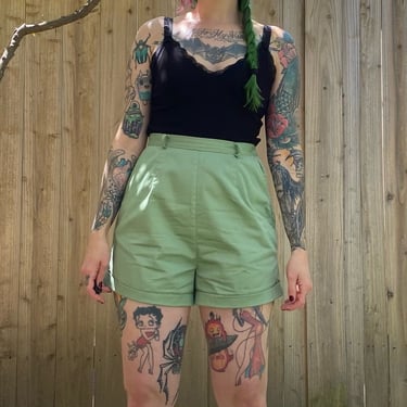 Vintage 1960’s Sage Green Shorts 