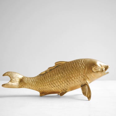 Vintage Brass Koi Fish 