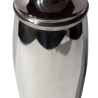 1927 Meriden International Silver Cocktail Shaker Amber Ball Top Art Deco