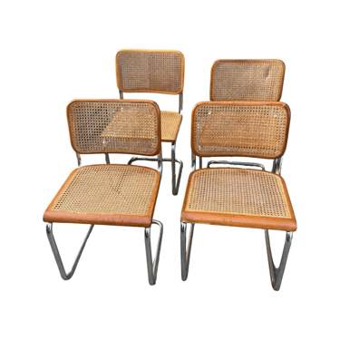 Wood and Cane on Cane Thonet Style Cesca Chairs (Set of 4 Available Priced Individually)