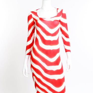 Animal Stripe Sheath Dress