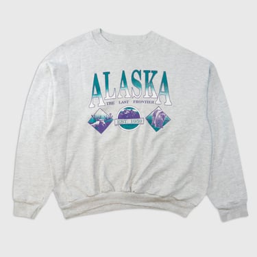 Vintage 1959 Alaska The Last Frontier Sweatshirt Sz L