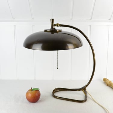 Design table lamp office lamp 30s 50s lamp office table lamp brass desk Brocante vintage office lamp 