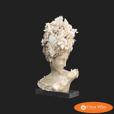 White Shell Herm Figure