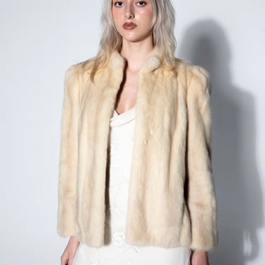 1960s Beige Mink Fur Coat