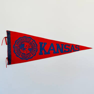 Vintage University of Kansas NCAA Pennant 