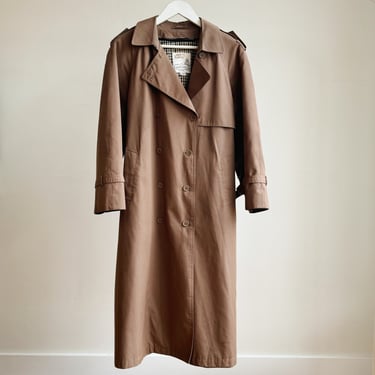 Walnut Long Trench Coat