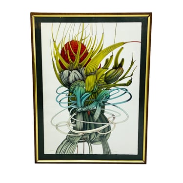 #1394 &quot;Fleur d&#x27; Afrique&quot; Lithograph by Alain Le Foll