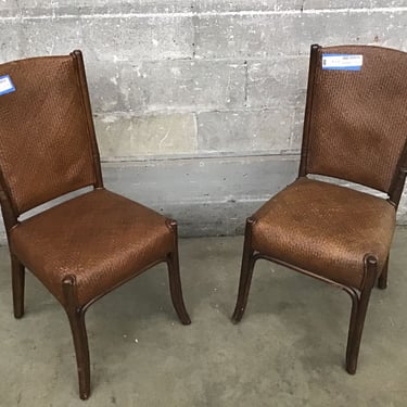 Pair of Wicker Dining Chairs (Seattle)