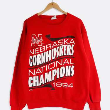 Vintage 1994 NCAA Nebraska Cornhuskers National Champions Sweatshirt Sz M
