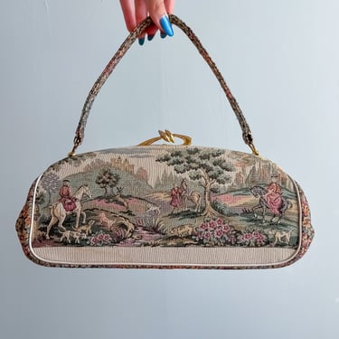 Darling 1960's Italian Textile Bag by La Marquise
