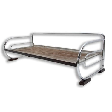 Chrome Bauhaus Sofa by Hynek Gottwald, Bohemia, 1930s 