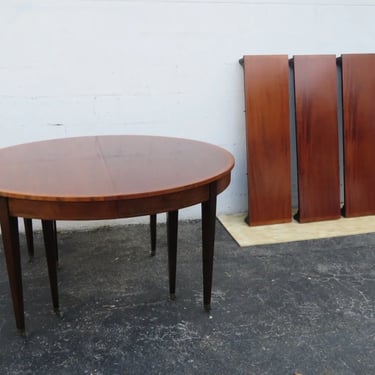 Baker 1940's Mahogany Dining Table with 3 Leaves 3982