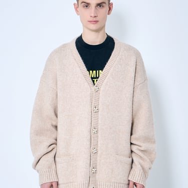 Vetements Men Classic Pearl Button Cardigan