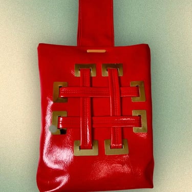 60’s Mod Red Vinyl Bag