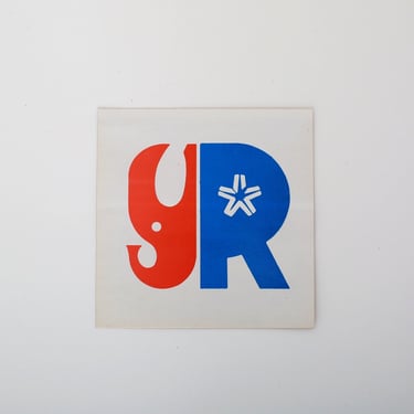 Vintage Republican Elephant bumper sticker 