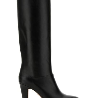 Chloe Women Black Leather Eve Boots