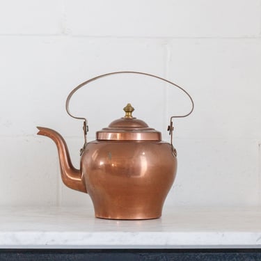 vintage french copper kettle