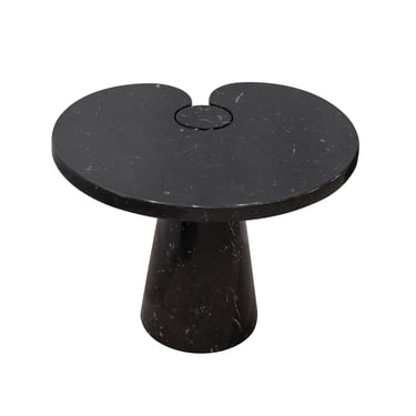 Angelo Mangiarotti Eros Side Table in Polished Black Marble 1970s