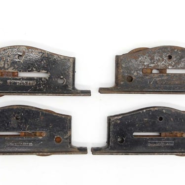 Set of 4 Antique Cast Iron Pocket Door Rollers