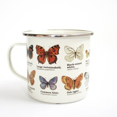 Enamel Butterflies Mug