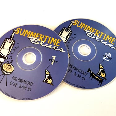 002) ROCKLINE Summertime Blues Rare CDs | Set of 2 | 1994 | Music + Interview Syndicated Rock Radio Show | Music Industry Only Compact Discs 