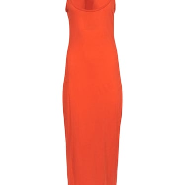 Rag & Bone - Orange Knit Sleeveless Maxi Dress w/ Racerback Cutout Detail Sz XS