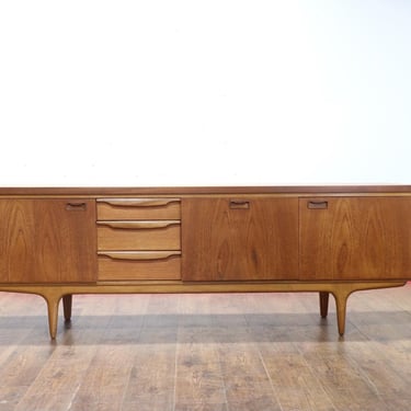 Mid Century Modern Vintage Teak Sideboard Credenza by Greaves and Thomas Danish Style 