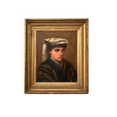 19th Century Portrait of A Peasant Girl 