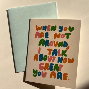 People I've Loved How Great You Are Greeting Card